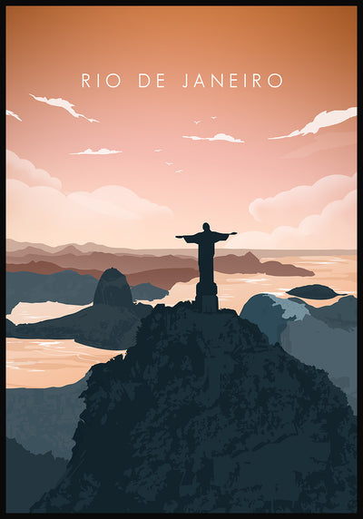 Illustriertes Poster Rio de Janeiro
