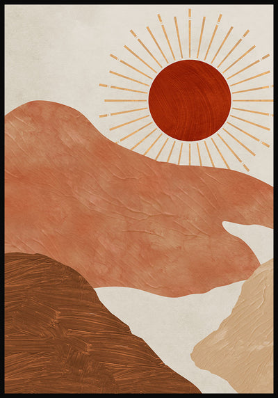 Poster roter Sonnenuntergang No. 2