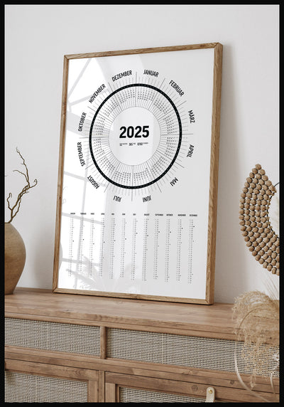 Stylischer Jahreskalender 2025