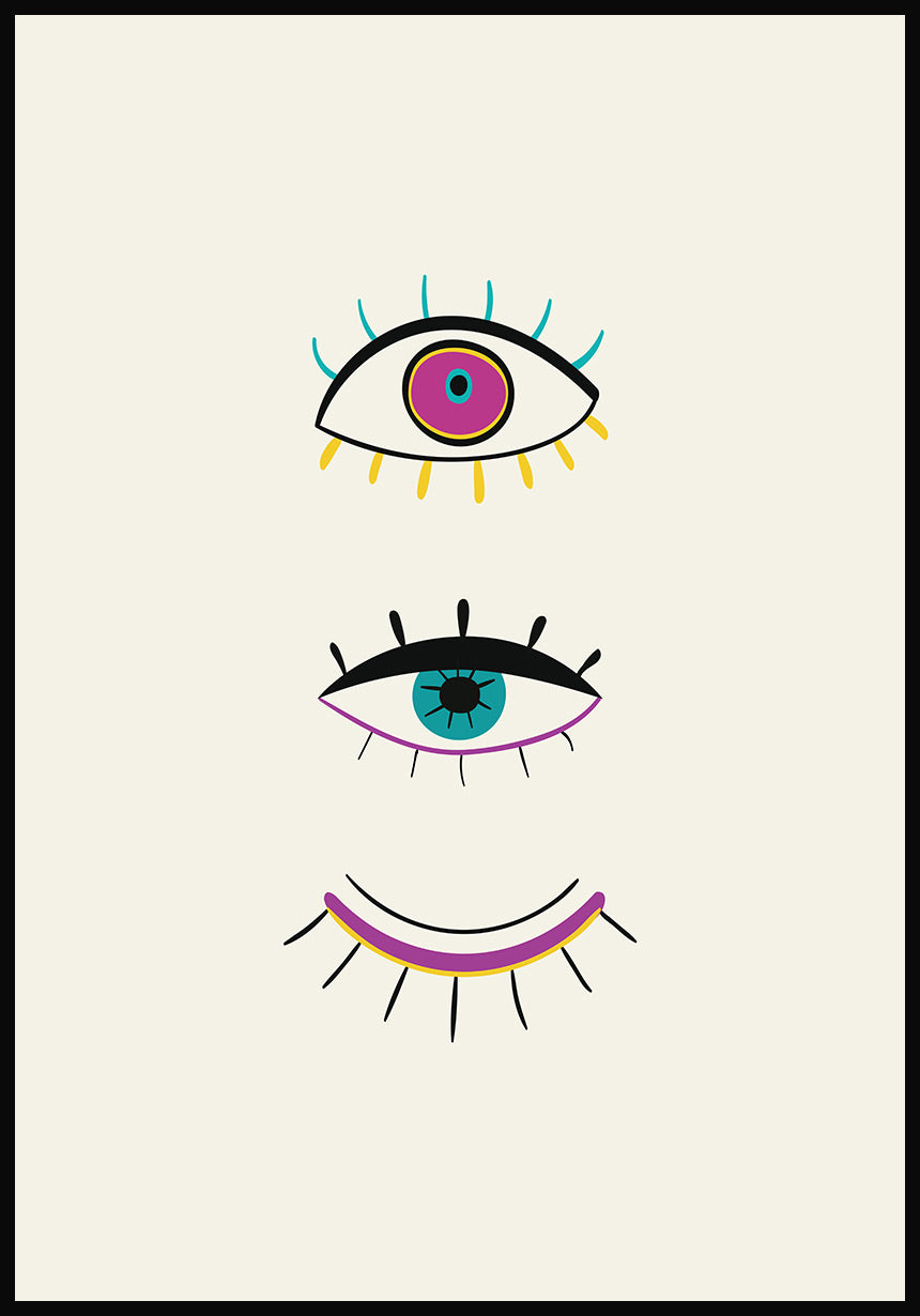 Illustration Poster Augenaufschlag
