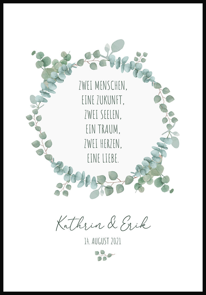 Hochzeitsposter mit Spruch » online bestellen