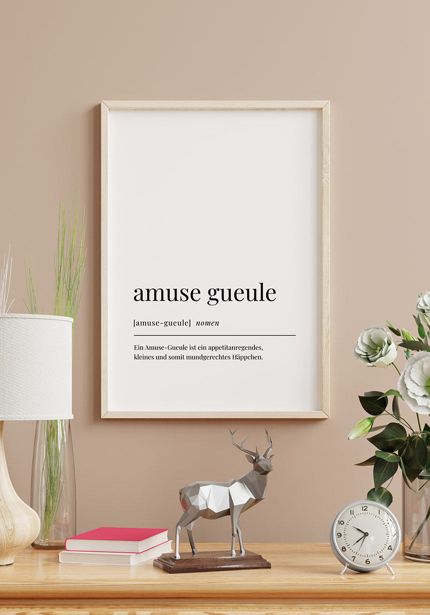 Amuse Gueule Poster als Geschenk