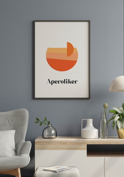 Poster Aperoliker im Wohnzimmer