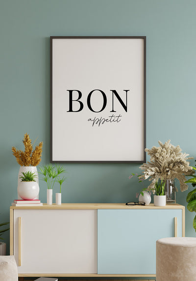 Bon appetit Poster als Geschenk
