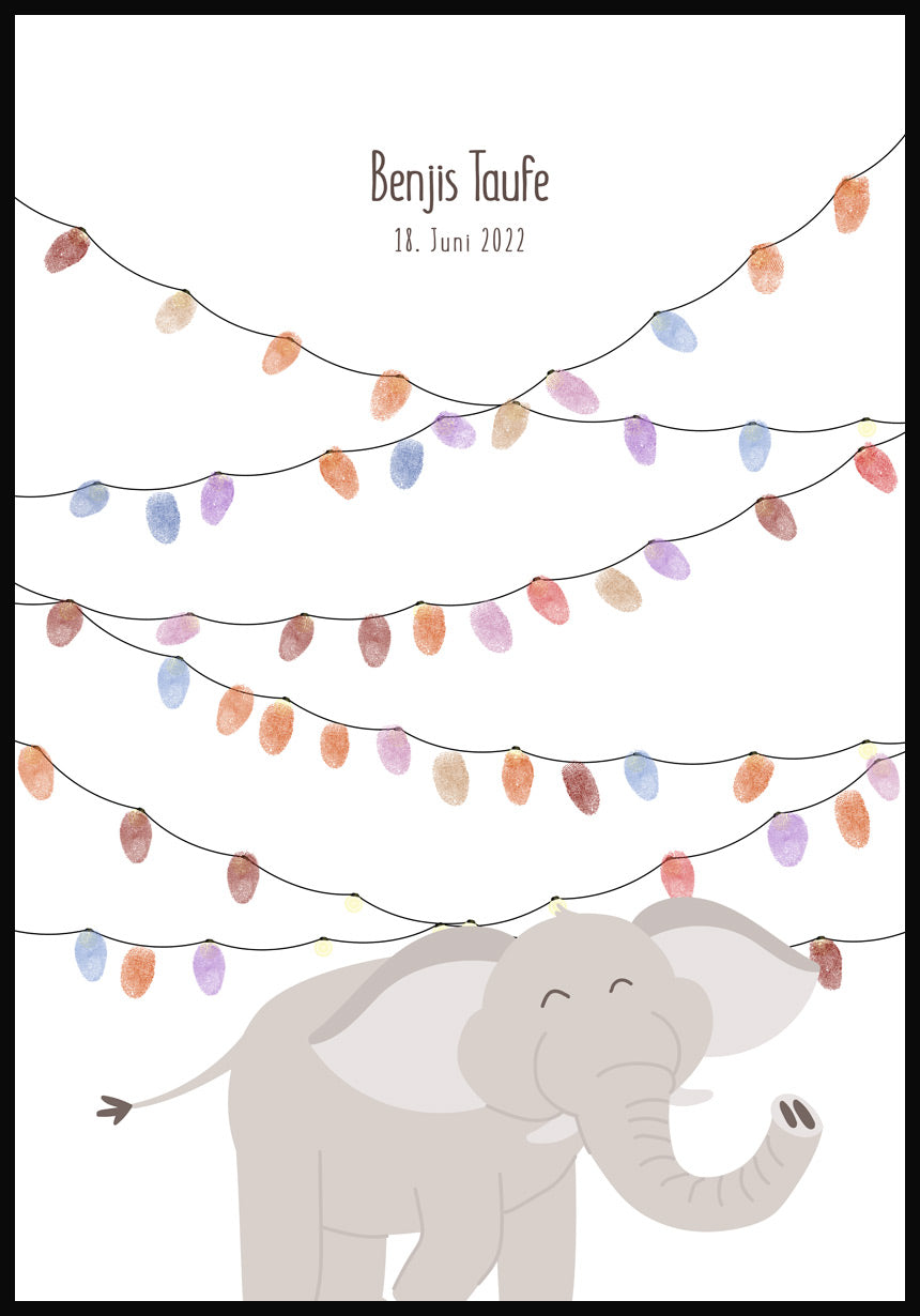 Amscan International – Taufe Folien-Briefbanner – Hochwertige Partydeko