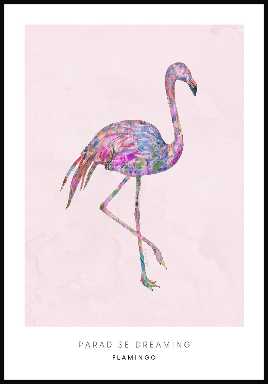 Poster Illustration flamingo