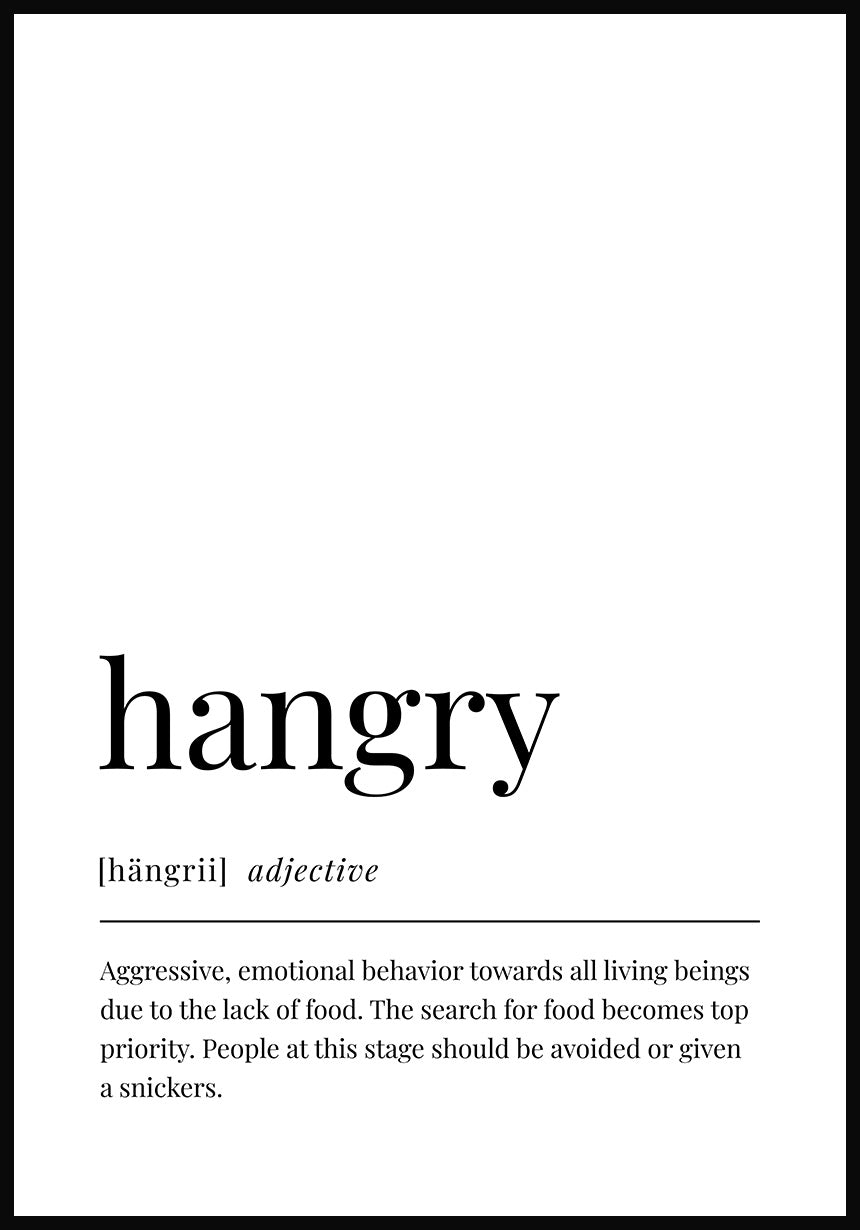Hangry Poster