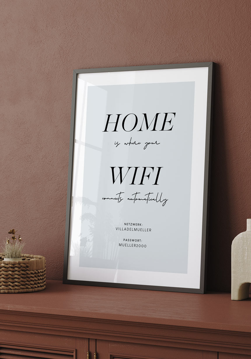 Poster home is where your wifi connects automatically Bkau