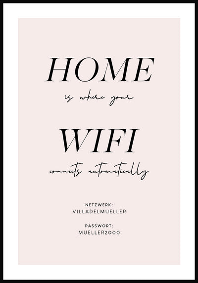 Poster home is where your wifi connects automatically in Rosa