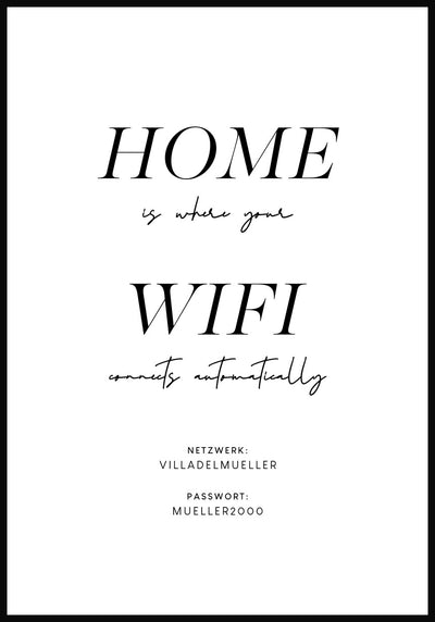 Poster home is where your wifi connects automatically