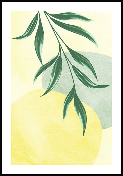 Poster Illustration Green Plant No. 2