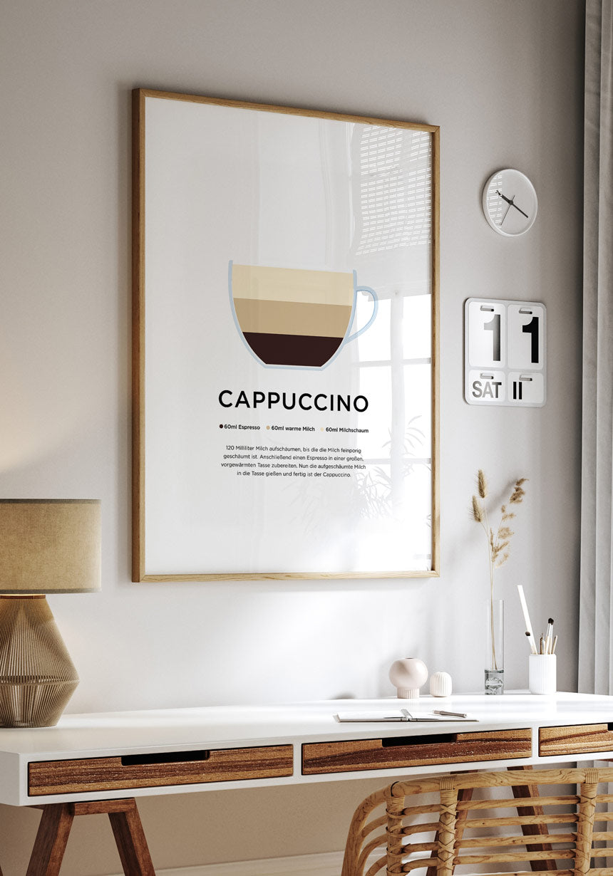 Cappuccino Kaffee Poster