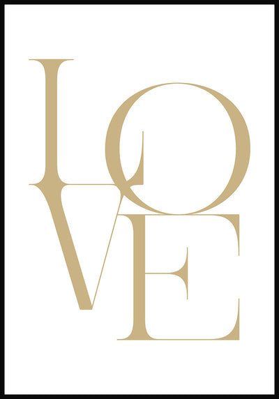 Love Typografie Poster