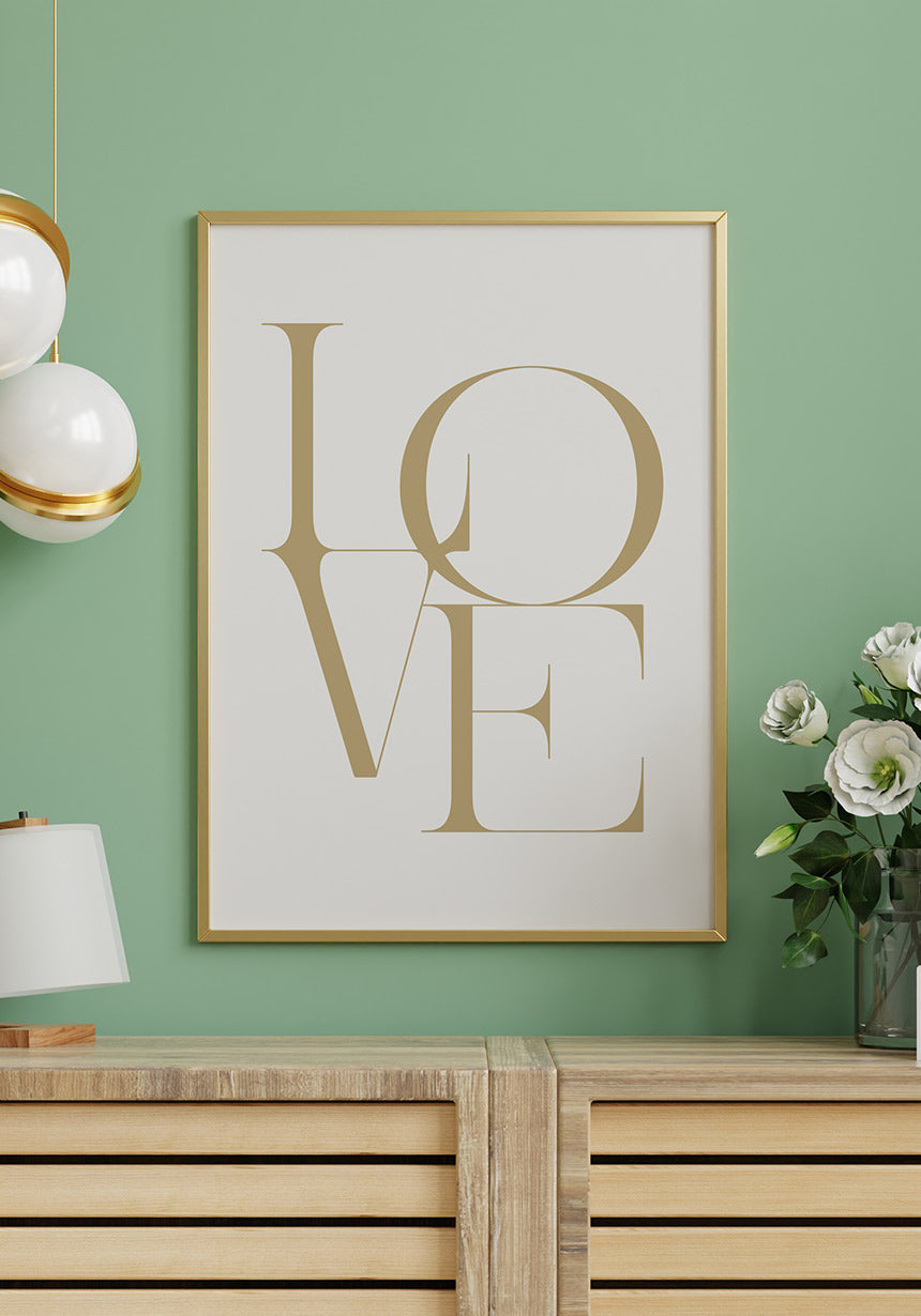 PAPERLY online bestellen » Poster Love Schriftzug |