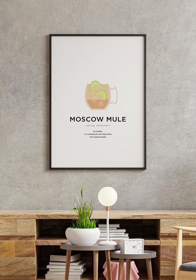 Moscow Mule Cocktail Poster für Zuhause