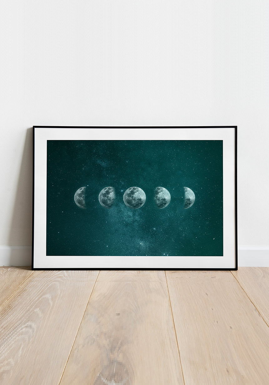 Mondphasen Poster für Zuhause