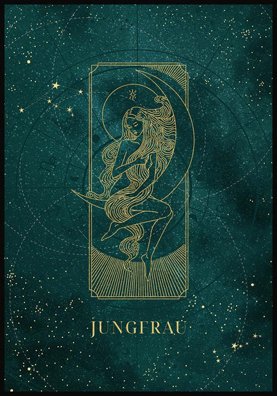 Sternzeichen Poster Jungfrau