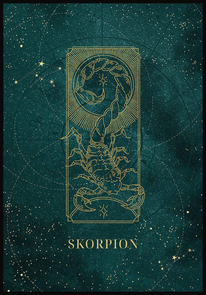 Sternzeichen Poster Skorpion
