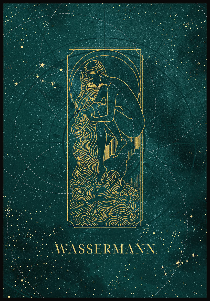 Sternzeichen Poster Wassermann