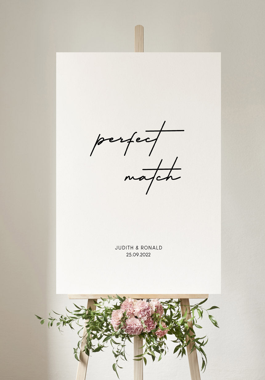 Perfect Match - Personalisierbares Poster als Geschenk