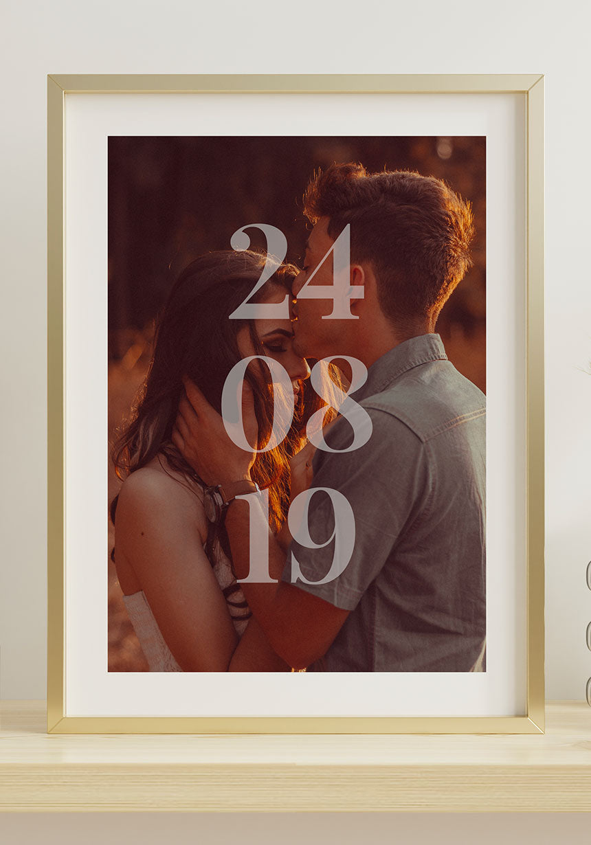 Personalisiertes Liebes-Poster 'Wo Alles Begann' - Individuelles Geschenk Für Paare