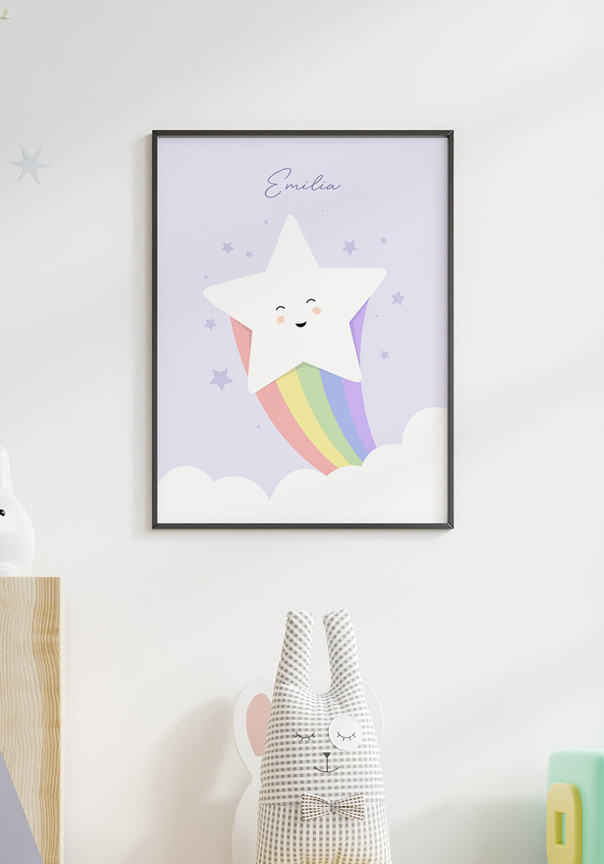 Stern Regenbogen Poster  für Kinder