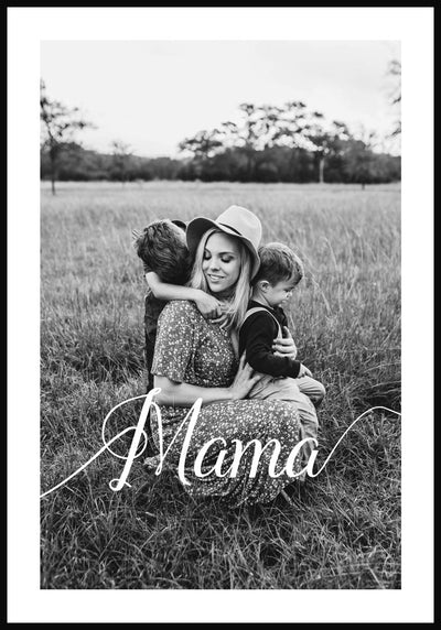 Poster personalisiert Mama mit bild