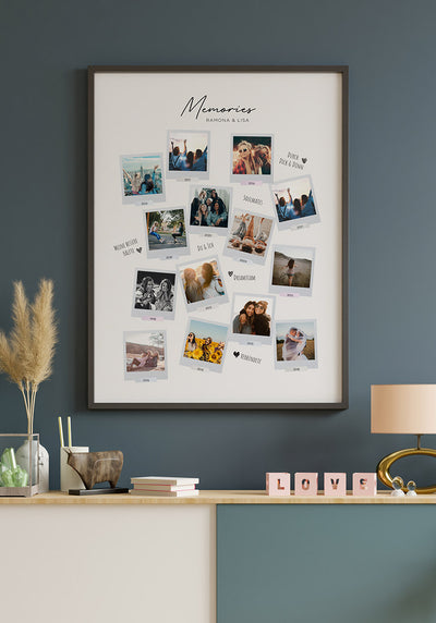 Personalisierte Fotocollage als Poster als Geschenk