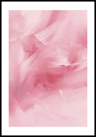 Poster Pinseltextur rosa