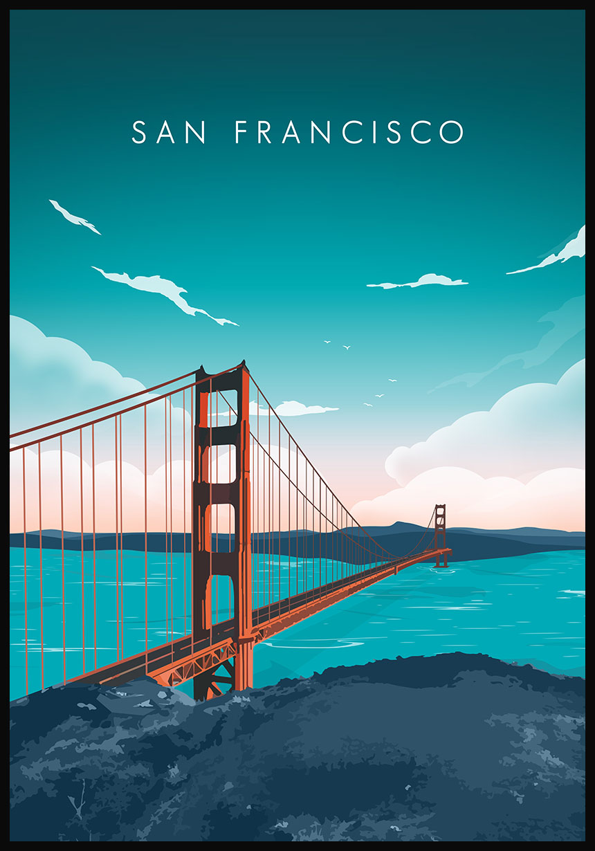 Poster San Francisco Illustration