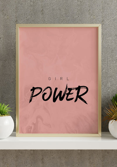 Typografie Poster Girl Power Mary Kay auf Regal
