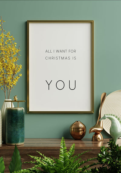 All i want for christmas is you Poster zu Weihnachten