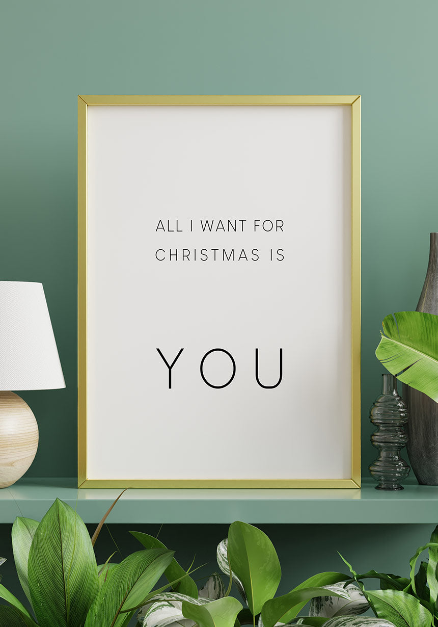 All i want for christmas is you Weihnachtsposter