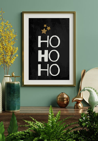 Ho Ho Ho Poster Wanddeko