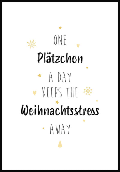 One Plätzchen a day keeps the Weihnachtsstress away