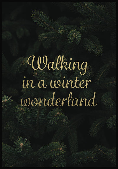 Walking on a winter wonderland Poster