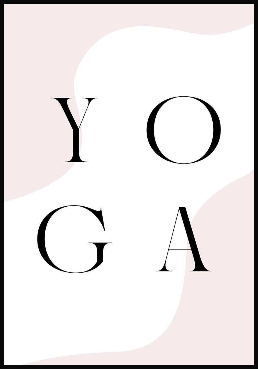 Poster Yoga Typografie
