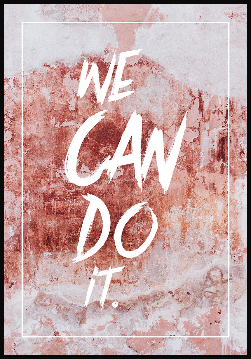 We can do it Poster rosa